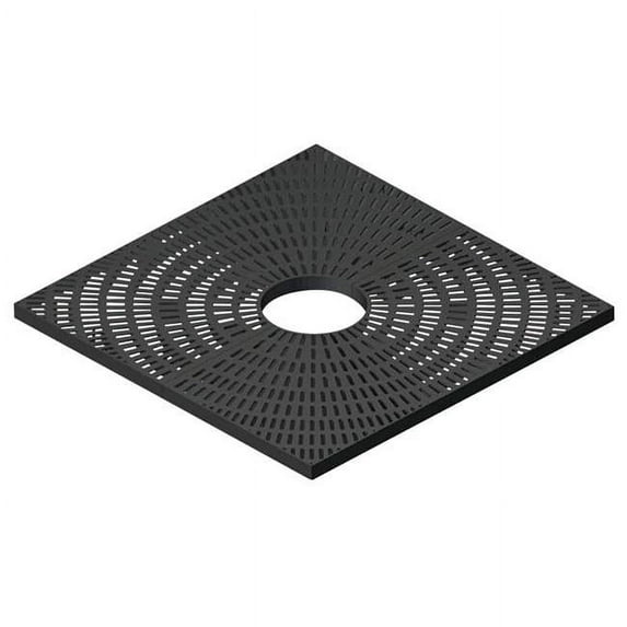 Vestil Manufacturing TG-4S-BK 4 ft. Round Tree Grate - Black