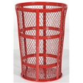 thumbnail image 1 of Vestil Manufacturing TR-MXR-48-RD 48 gal Round Receptical Expanded Metal Trash Cans - Red, 1 of 1