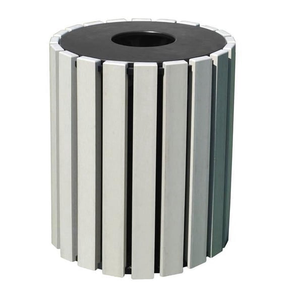 Vestil Manufacturing TR-PR-33-SD 33 gal Poly Round Trash Receptacle - Sand