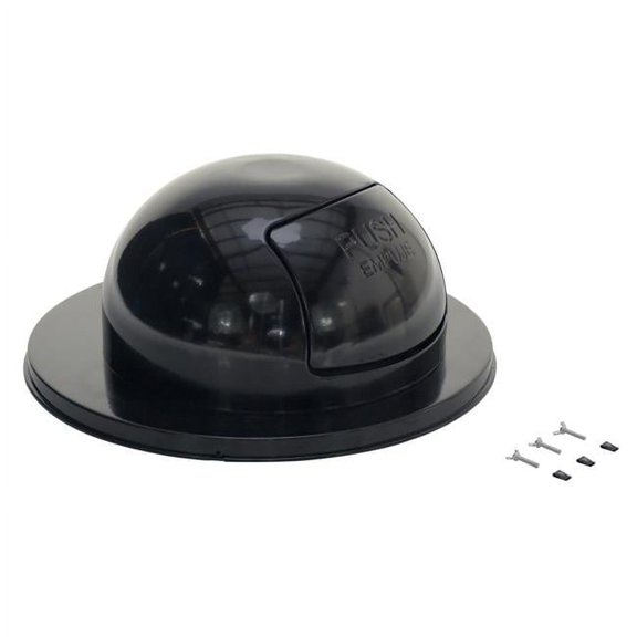 Vestil Manufacturing TRASH-TOP-BK 10.75 x 24.5 in. Steel Waste Disposal Top for Drum, Black