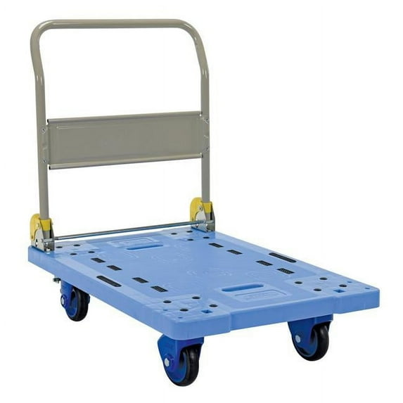 Vestil Manufacturing TRP-2431-FB 24 x 31 in. Plastic Truck with Folding Handle & Foot Brake