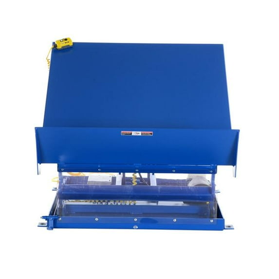 Vestil Manufacturing UNI-4848-2-BLU-230-3 48 x 48 in. 230V 3 Phase Uni-Tilt Lift Table - Blue, 2000 lbs