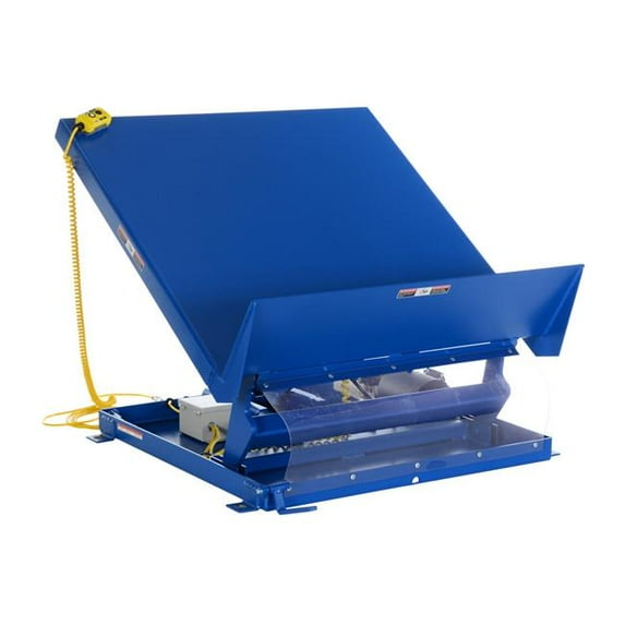 Vestil Manufacturing UNI-5448-2-BLU-230-1 54 x 48 in. 230V 1 Phase Uni-Tilt Lift Table - Blue, 2000 lbs