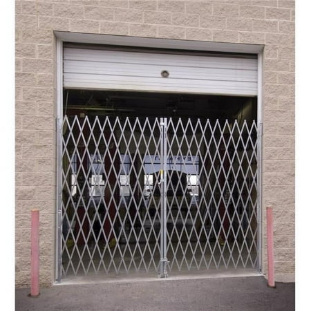 Vestil Manufacturing VPFG-1685 102 x 192 in. Double Folding Scissor Gate, Galvanized