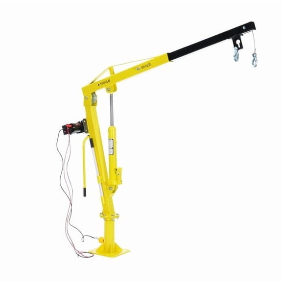 Vestil Manufacturing WTJ-2-DC 12V DC Powered Winch Operated Truck Jib Crane, 1000 lbs