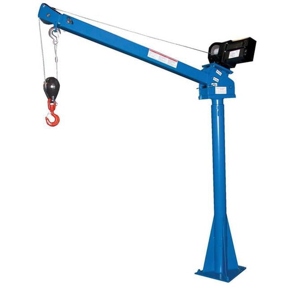 Vestil Manufacturing WTJ-20-3-DC DC Powered Lift Jib Crane, 3-5 ft. Boom - 2000 lbs