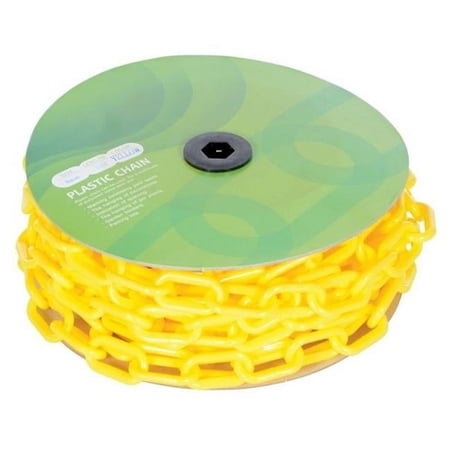Vestil PCB-Y-CN 50 ft. Yellow Plastic Chain Barricade