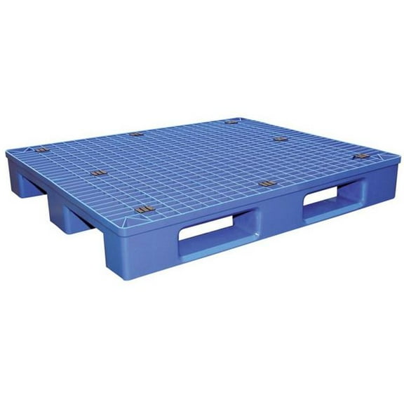 Vestil PLPS-4840 Blue Plastic Pallet- 48 x 40 in. - 4400 lbs