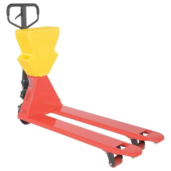 Vestil PM5-2048-UP-001 61.18 x 20 x 48 in. Steel & Plastic Pallet Truck - Red with Yellow P-Caddy