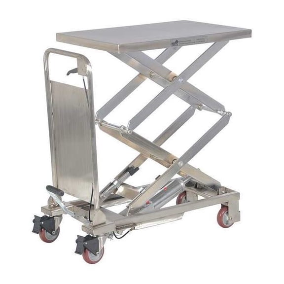 Scissor Lift Table, 220 lb. Cap, 17-1/2"W, 27-1/2"L