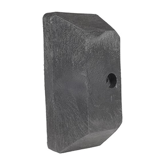 Vestil GR-H2R-CAP-BK Plastic End Cap with Sysytem for 2-Ribbed Guard Rail - Black