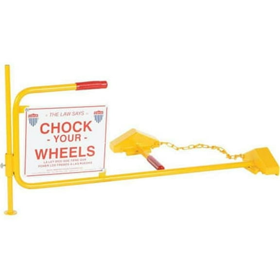 Vestil Rail Chock w/ Flag, Steel, Model# SRC/FRC