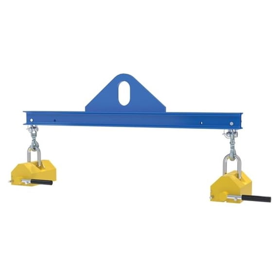 Vestil SBM-20-4-ML 2000 lbs 48 in. Steel Magnetic Spreader Beam - Blue