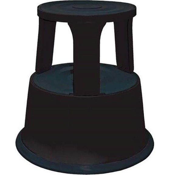 Vestil STEP-17-BK 17 in. Black Rolling Step Stool