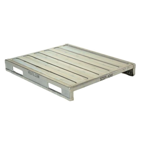 Vestil Solid Steel Deck Pallet - 40 x 48 x 6 in.