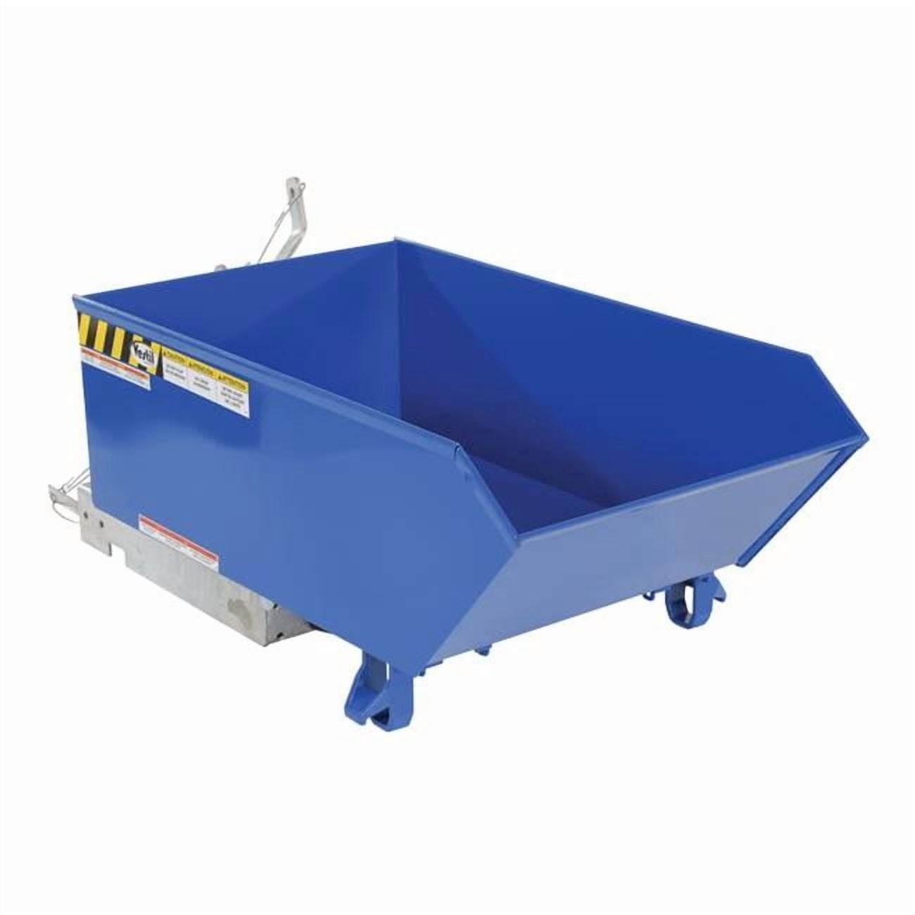 Vestil LBLK-H-25-LD Steel Light Duty Low Profile Self Dumping Hopper ...