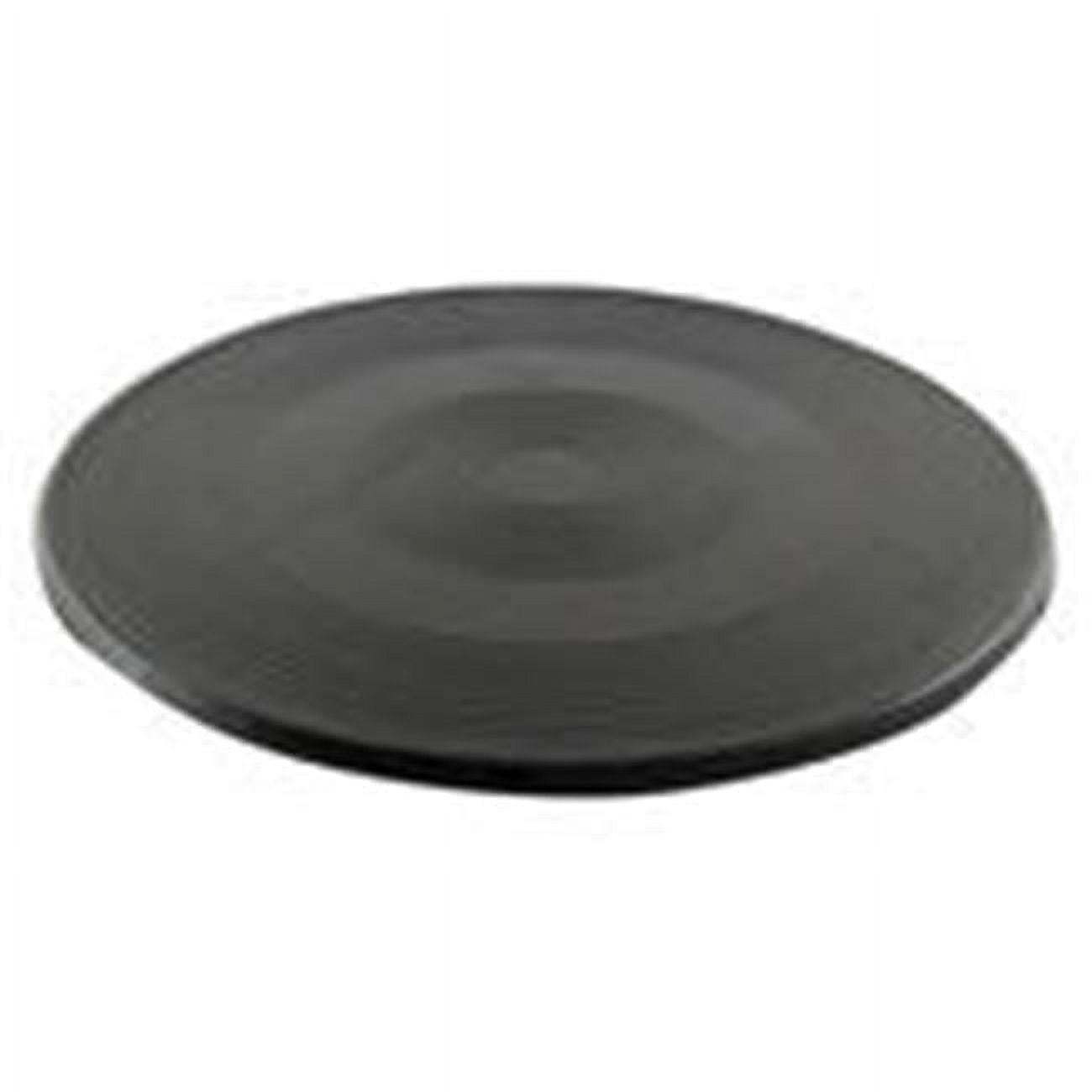 Heavy-Duty Black Steel 24" Manual Turntable