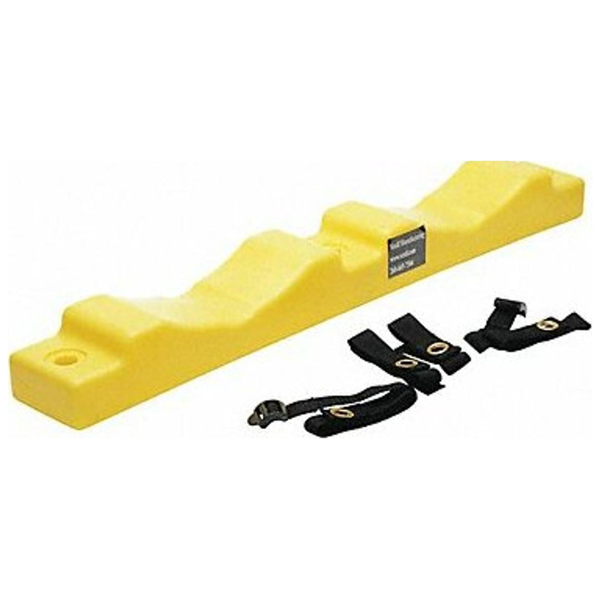Yellow Plastic Wall-Mounted Cylinder Bracket with Strap