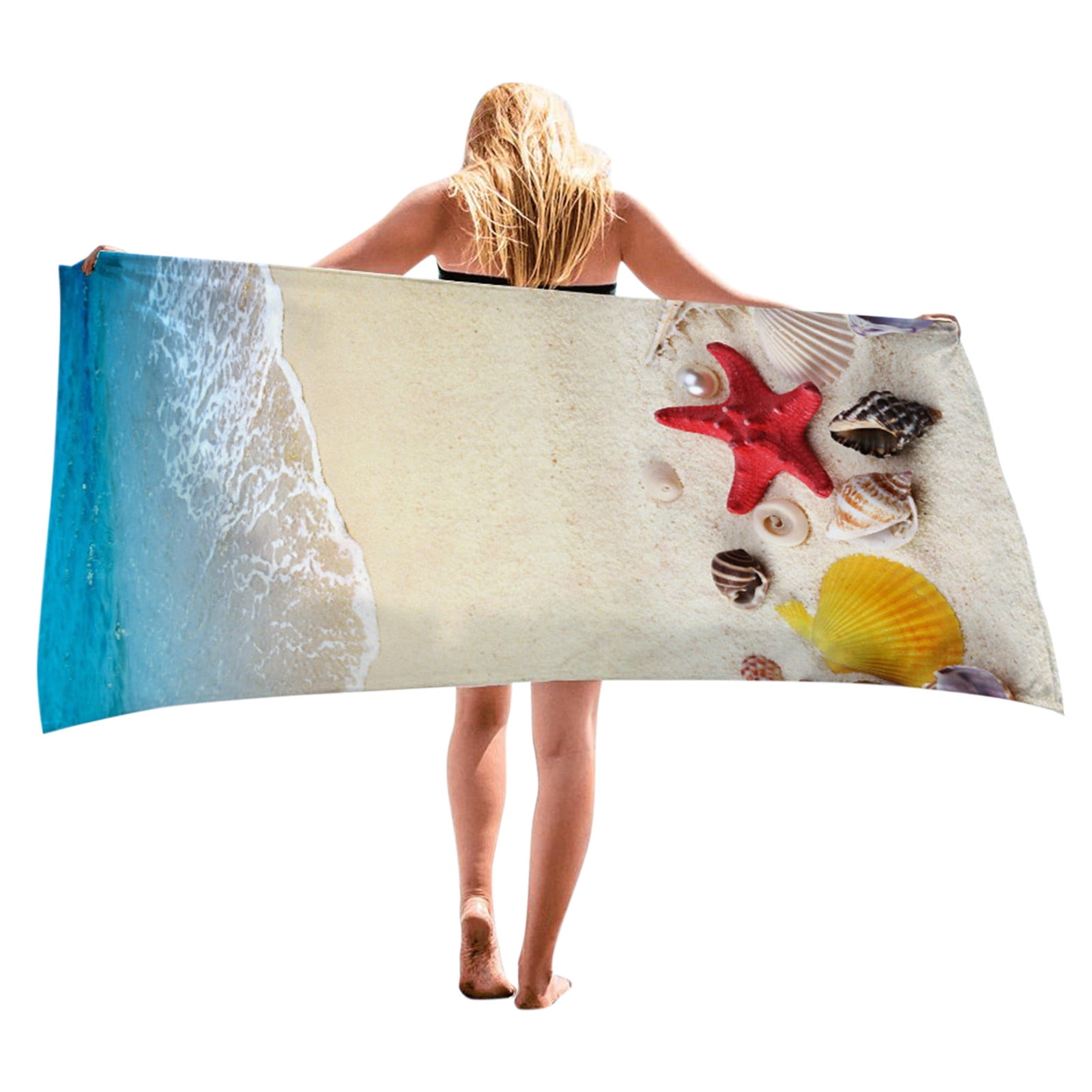 Vestitiy Clearance Beach Towel Extra Large Super Absorbent No Sand