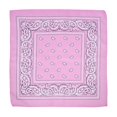 thumbnail image 1 of Vestitiy Fine Bandanas 100% Cotton Fine thick bandanas /scarves for Men & Women Paisley printed,Pink,21.3*21.3 Inch, 1 of 4