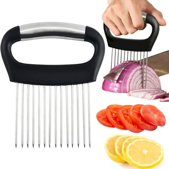 Vestitiy Onion Slicer Holder, Large Onion Holder for Slicing and Storage