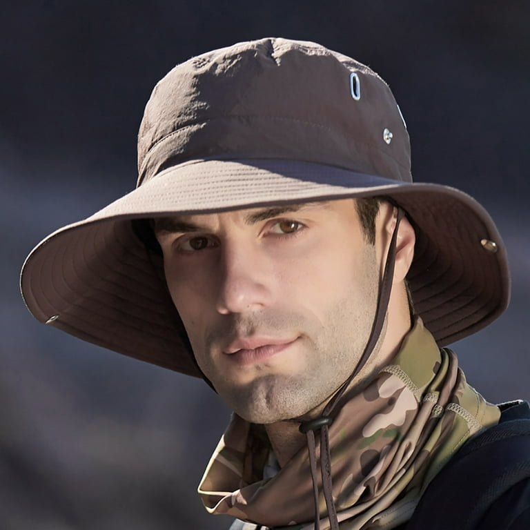 Vestitiy Unisex Fishing Hat UPF 50 Mens Summer Outdoor Sun Protection Breathable Fisherman Cap Foldable Bucket Hat Clearance