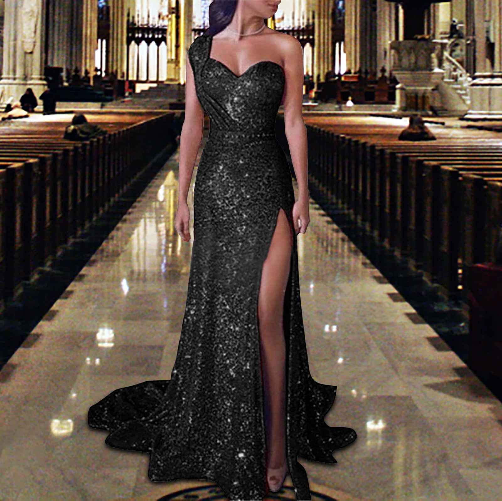 CAICJ98 Wedding Dresses For Bride Women's Elegant Crew Neck