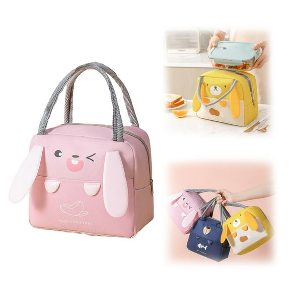 Vestitly Cloth Insulated Bag Small Lunch Bag Portable Meal Bag Thick Lunch Bag Student Portable Insulated Lunch Box