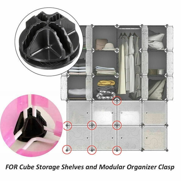 Vestitly Cube DIY Modular Closet Organizer Wardrobe Rack Clothes Shelf Storage Cabinet 20 Kitchen Cleaning Supplies