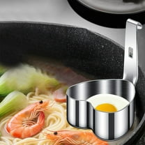 Vestitly Egg Poacher, Stainless Steel Egg Poaching Pan, Egg Poacher Pan Nonstick, Boiled Egg Cooker Egg Steamer with Rack for Microwave Oven Stovetop Steamer