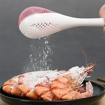 Vestitly Flour Duster for Baking One Handed Operation Powdered Sugar Shaker Duster Pick Up and Dust Flour Package,Pink,1.77*7.28 inch