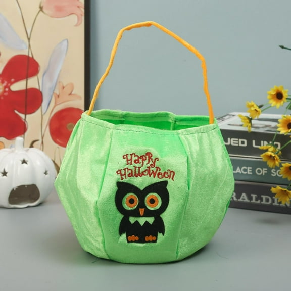 Vestitly Halloween Candy Bag Green Owl