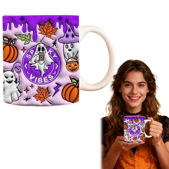 Vestitly Halloween Ghost Ceramic Coffee Mug