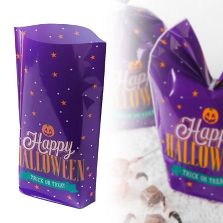 Vestitly Healeved 50 Pcs Halloween Candy Bags Halloween Decorations Halloween Bags Halloween Bags For Candy Halloween Bags Halloween Party Stuff Flat