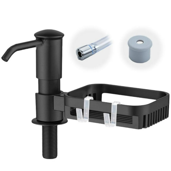 Vestitly Kitchen Sink Built-In Soap Dispenser Black