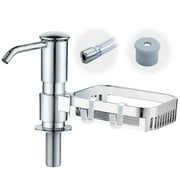 Vestitly Kitchen Sink Built-In Soap Dispenser Silver