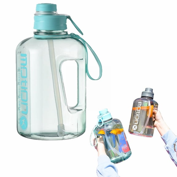 Vestitly Large Capacity Ton Barrel 1.6L Transparent Blue