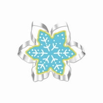 Vestitly Large Christmas Cookie Cutters 4" Holiday Cookie Cutters Stainless With Recipe Instruction Snowman Christmas Tree Snowflake..