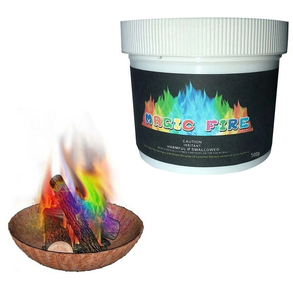 Vestitly Magical Colourful Flame Powder Fire Outdoor Fireplaces Flame Color Changer Party Beach Bonfire Festival Flame Color Changing Tool For Halloween Chrismas