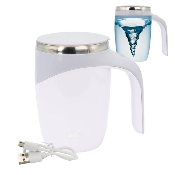 Vestitly Magnetic Automatic Self-Stirring Coffee Cup White B