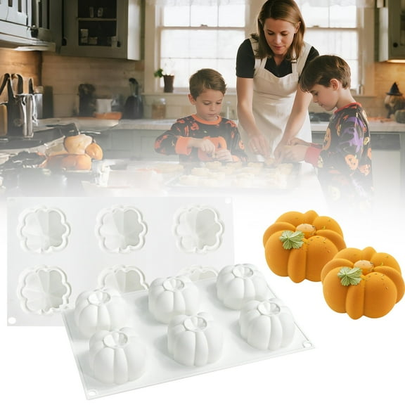 Vestitly Pumpkin Cake Mold White