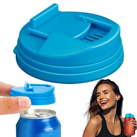 Vestitly Soda Can Covers, Upgraded Can Covers for Soda Cola Can Lid Covers Round Protector Reusable Plastic Lid Fit Standard Soda Drink Beer Juice Beverages Cans Storage （2.28*0.63in）