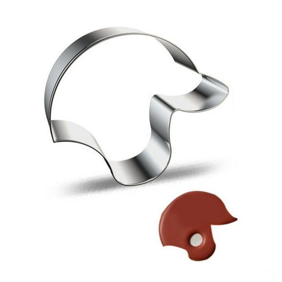 Vestitly Stainless Steel Ball Cap Shaped Cookie Cake Mold Football Cap