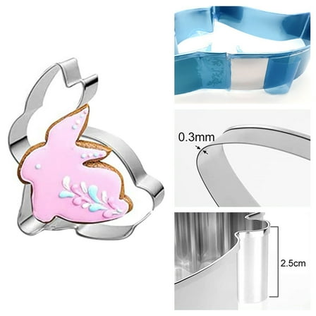 Vestitly Stainless Steel Cookie Cutter C Rabbit