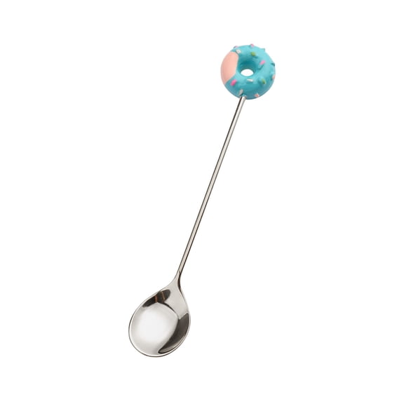 Vestitly Stainless Steel Sweet Donut Dessert Fork Coffee Spoon And Stirrer