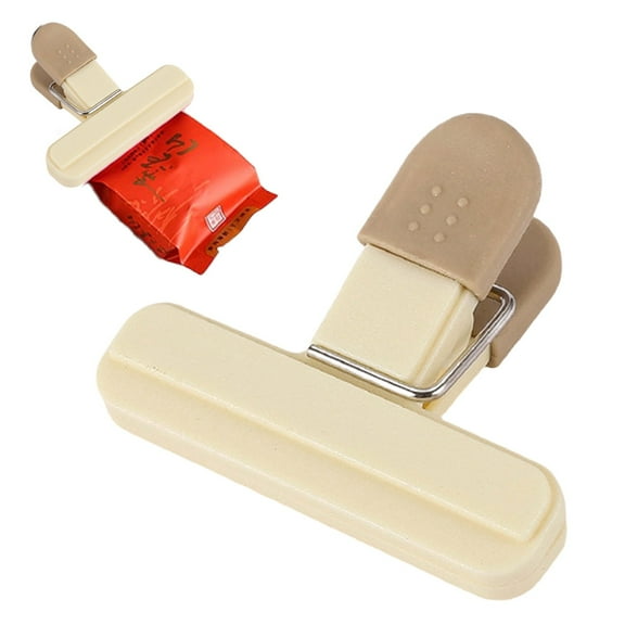 Vestitly Stainless Steel Tongs For Serving Food1 Pack Sealing Clip Plastic Sealing Clip Fresh Snack Tea Sealing Simple Sealing Clip Potato Chip Bag Clip Bag Clip For Storage