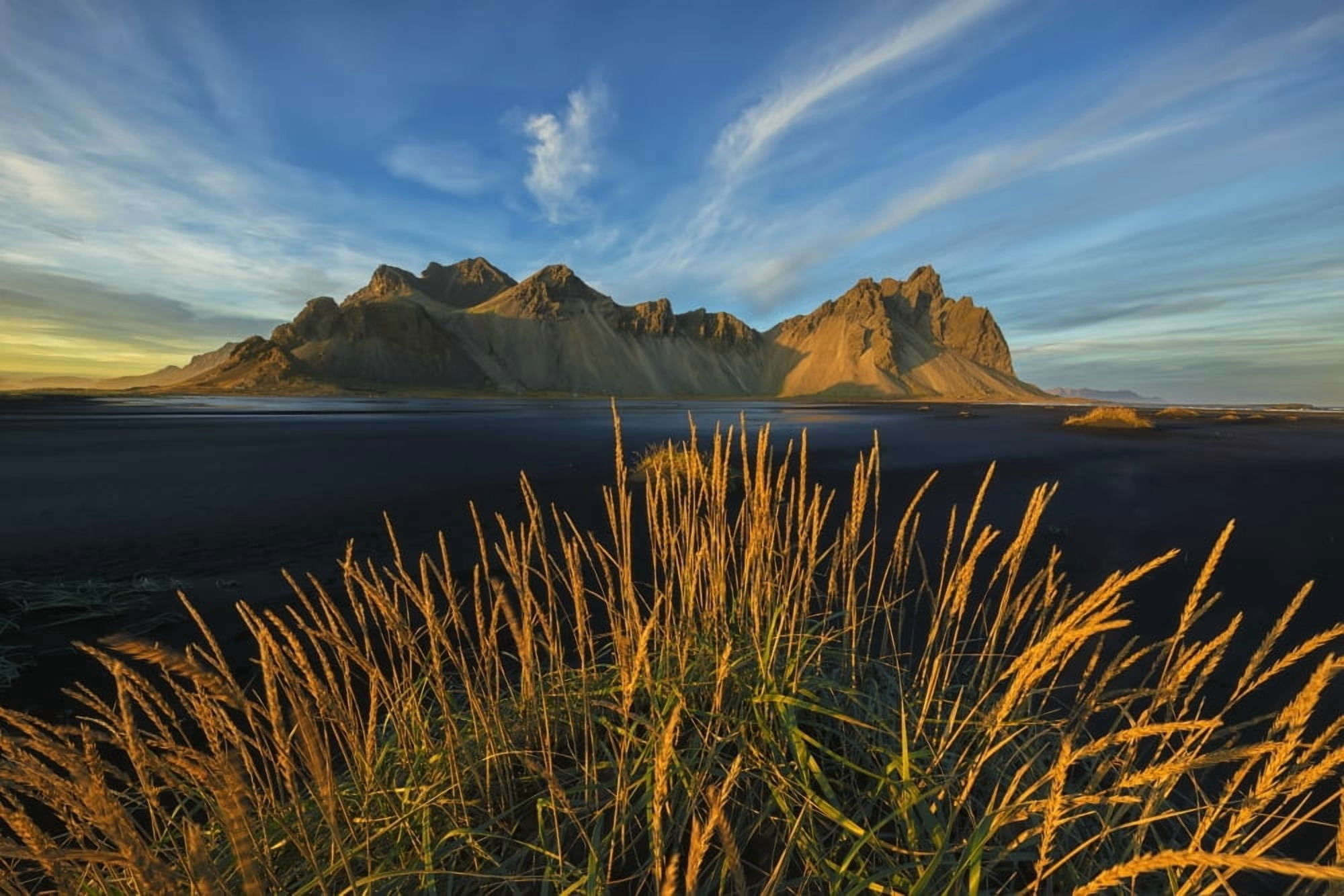 Vestrahorn near the town of Hofn in southeastern Iceland Iceland Canvas Art - Robert Postma Design Pics (19 x 12)