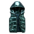 thumbnail image 1 of Vests for Women Hooded Plus Size Fall Winter Warm Lightweight Windproof Zip Up Hoodie Quilted Jacket with Pockets, 1 of 2