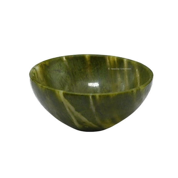 Vesuvianite Crystal Bowl 2" Inch Gemstone Bowl for Altar Offering Bowl