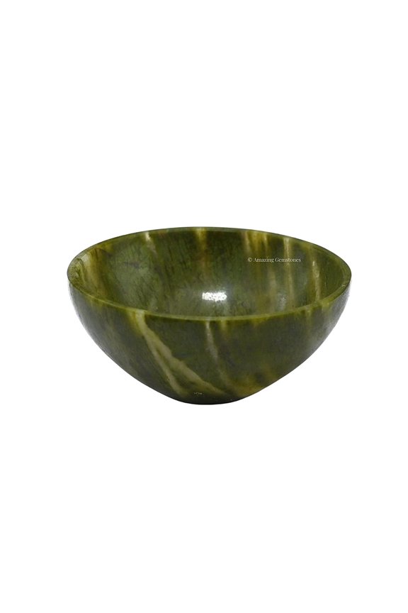 Vesuvianite Crystal Bowl 2" Inch Gemstone Bowl for Altar Offering Bowl